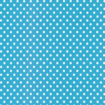 Baumwoll Jersey Punkte Ø 1 cm Azur/Weiß